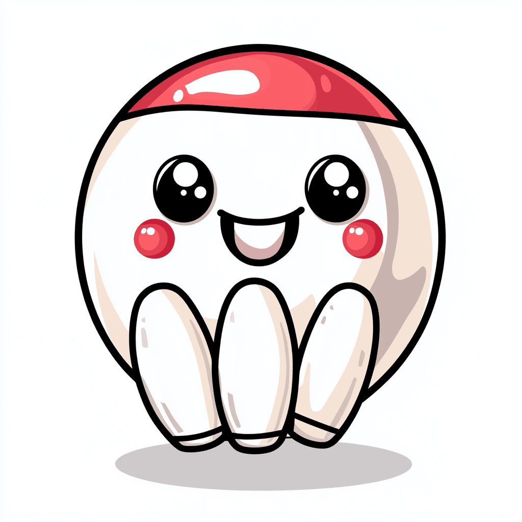 Cute Bowling Tribe original repeating artwork
