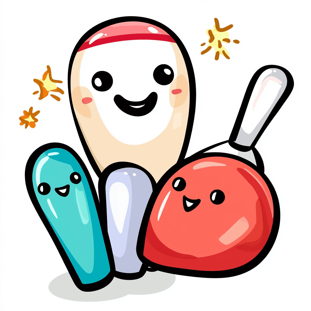 Cute Bowling Tune original repeating artwork