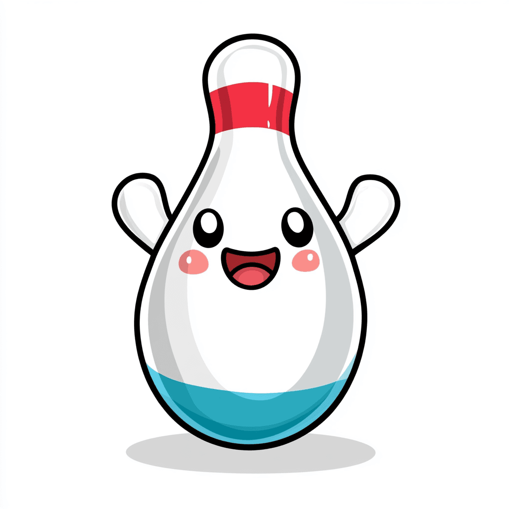 Cute Bowling Party original repeating artwork
