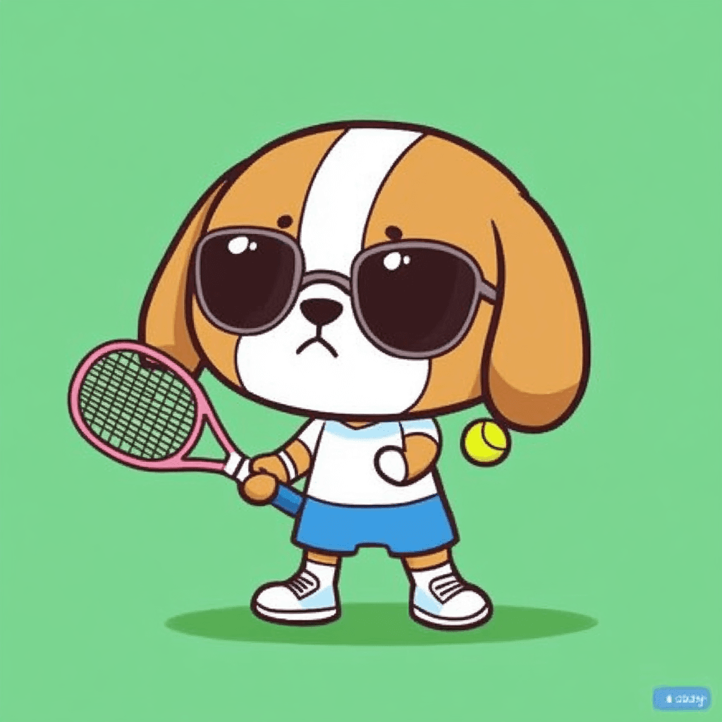 Puppy Valley original repeating artwork
