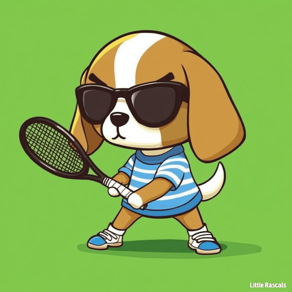 Puppy Midnight original repeating artwork