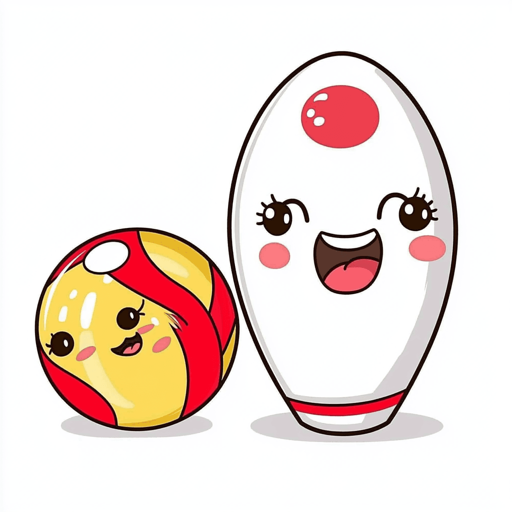 Cute Bowling Buzz original repeating artwork
