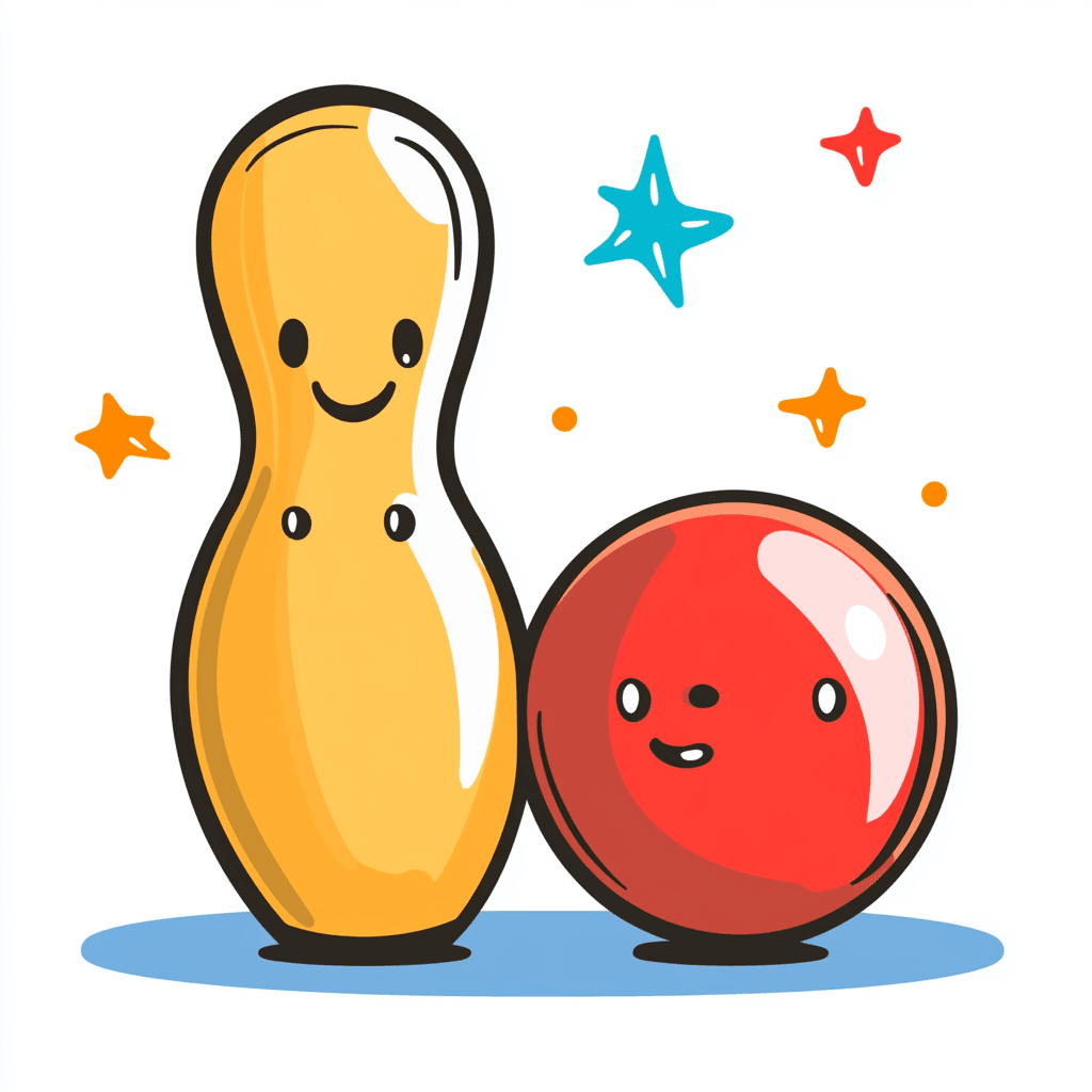 Bowling Flow original repeating artwork