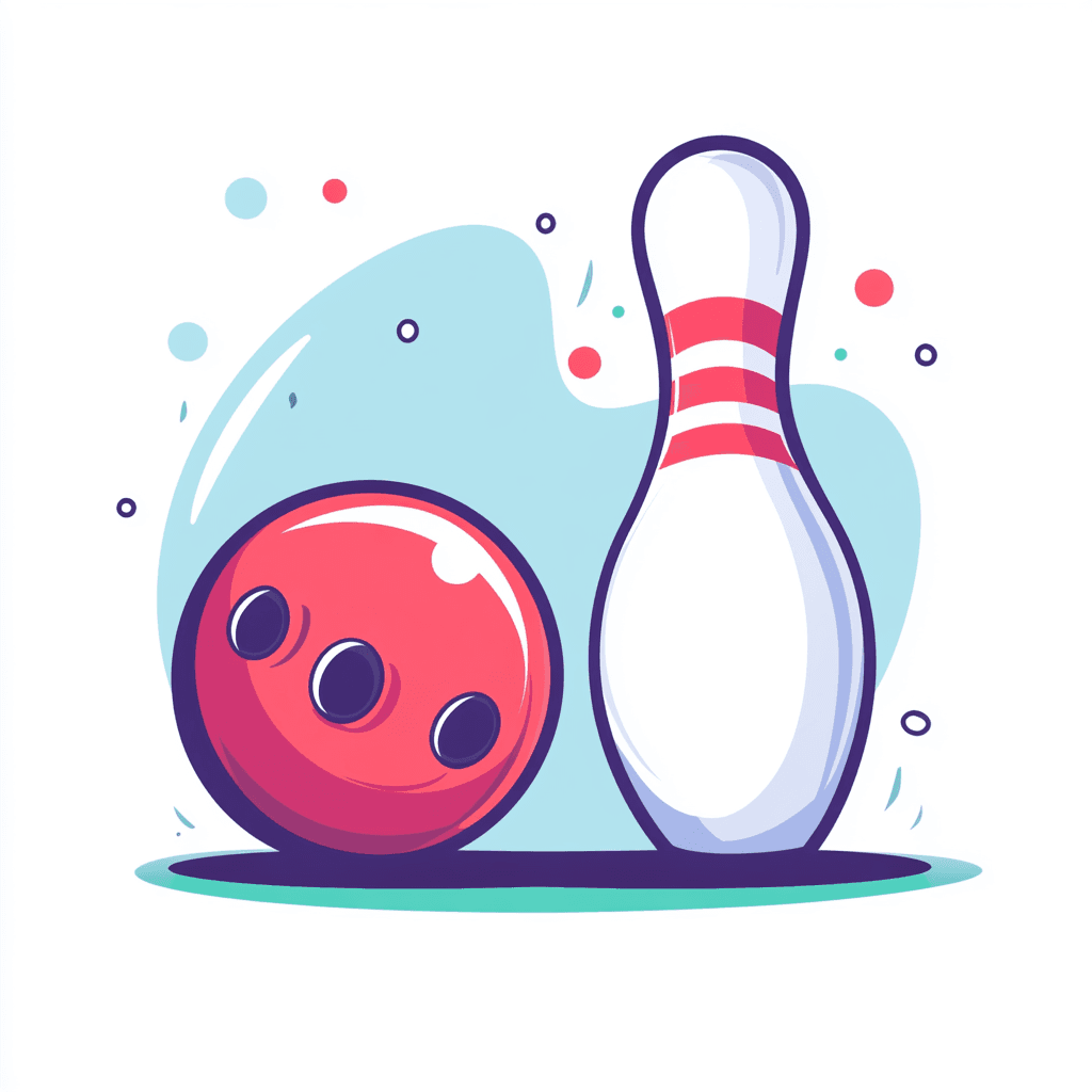 Bowling Grow original repeating artwork