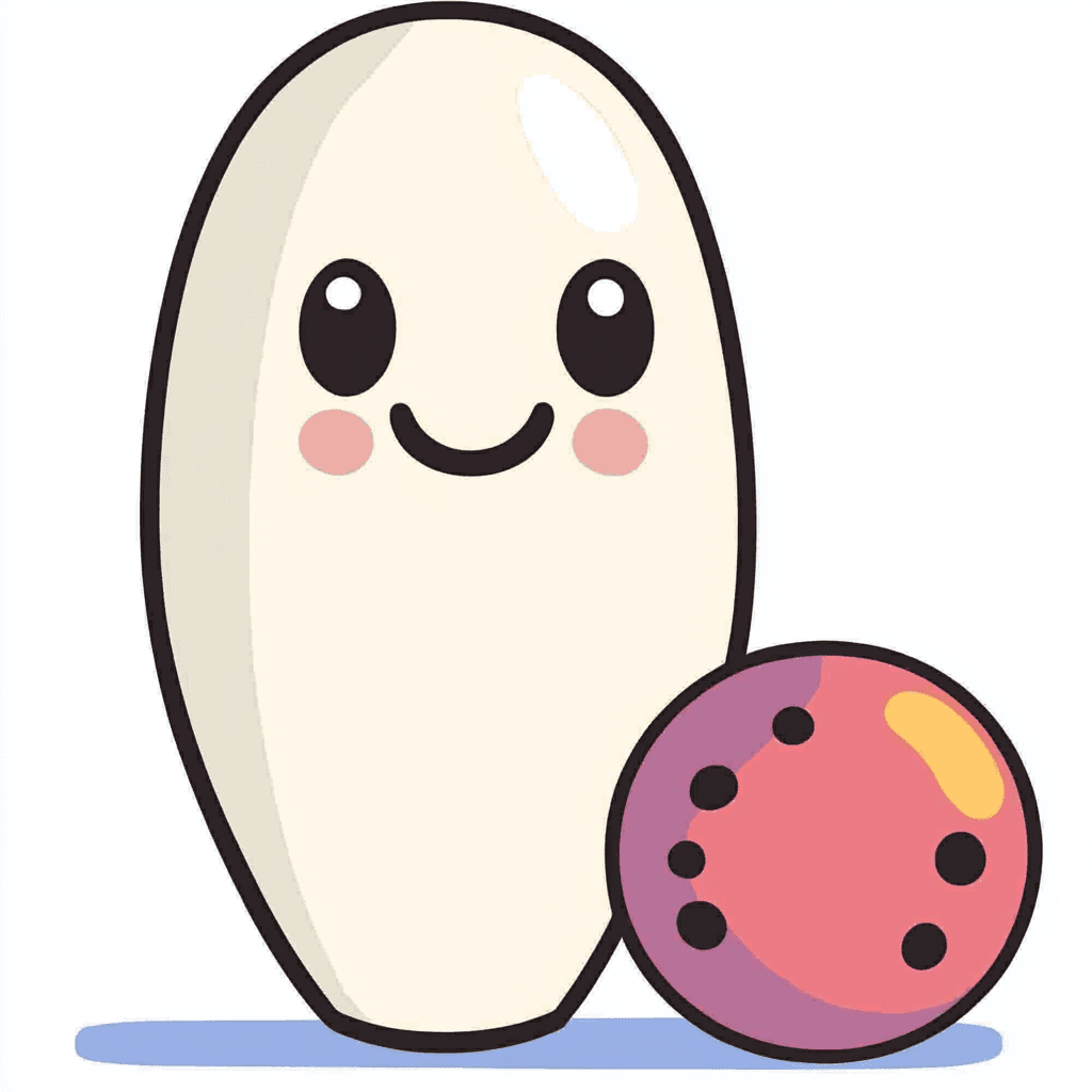 Cute Bowling Crew original repeating artwork