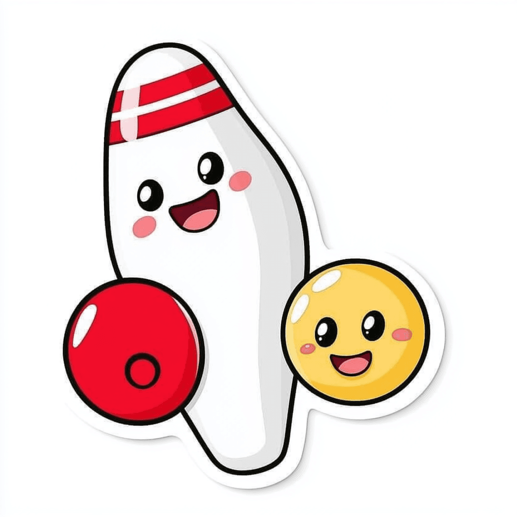 Cute Bowling 003 original repeating artwork