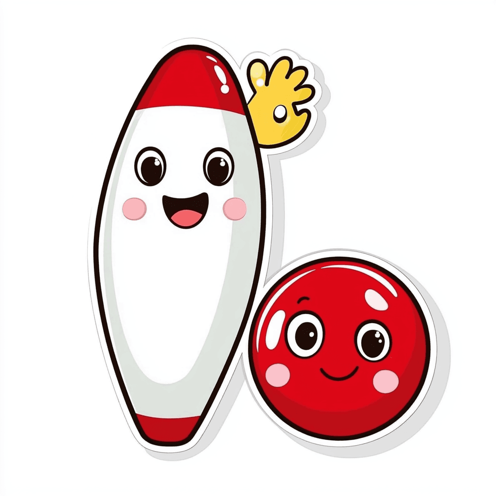 Cute Bowling Team original repeating artwork