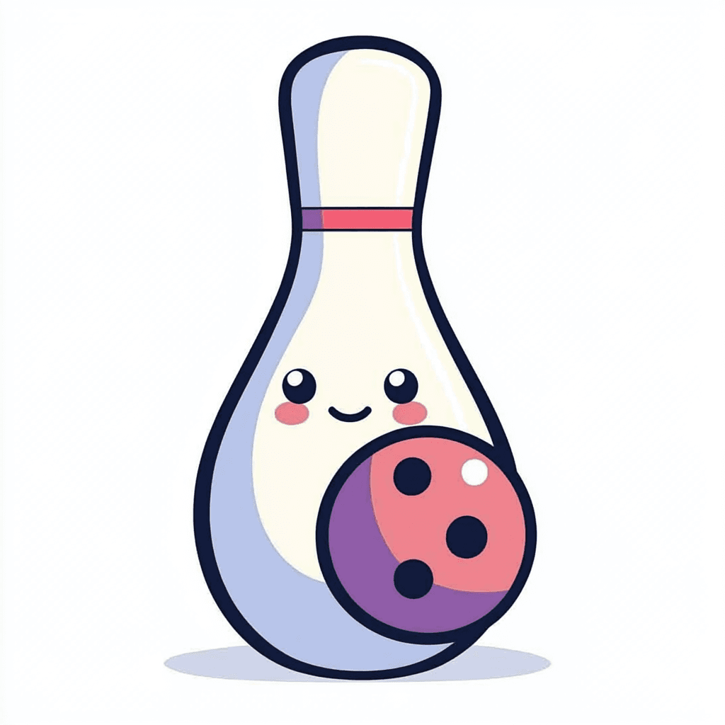 Cute Bowling Picnic original repeating artwork
