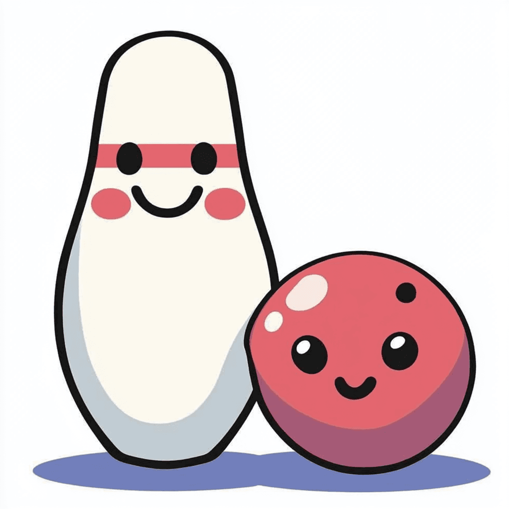 Cute Bowling 001 original repeating artwork