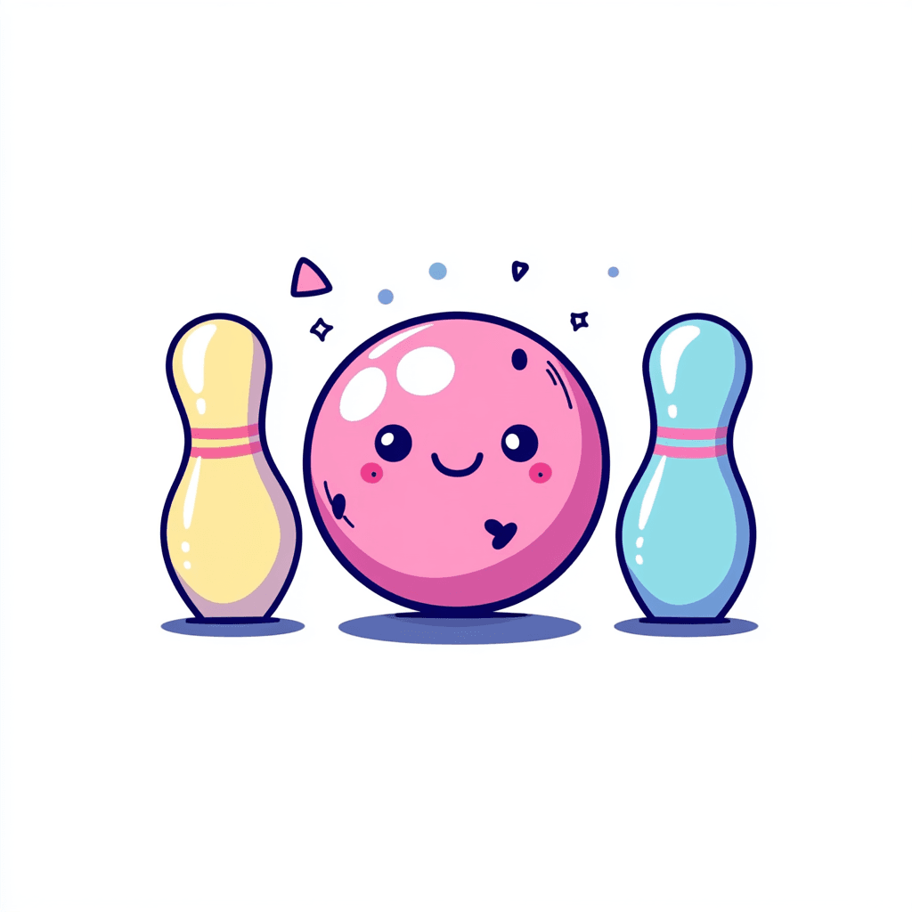 Cute Bowling Gang original repeating artwork