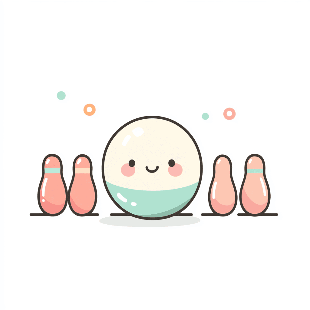 Cute Bowling 007 original repeating artwork