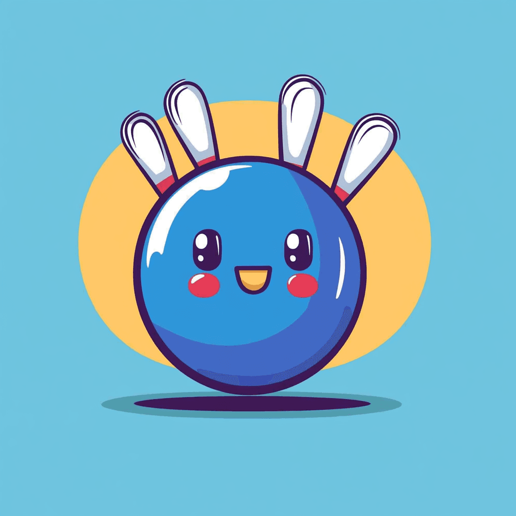 Cute Bowling Bop original repeating artwork