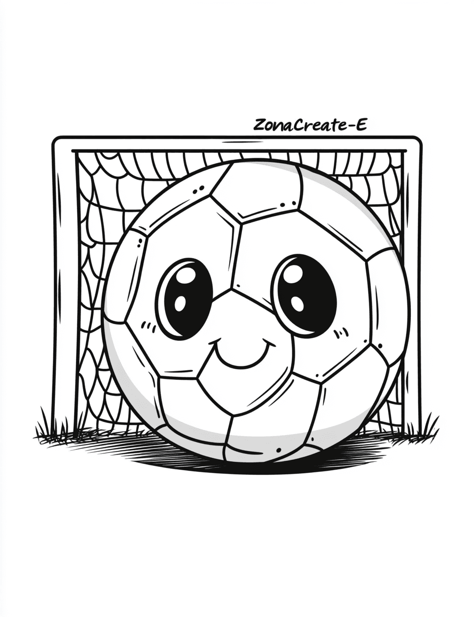 Soccer Amber original repeating artwork
