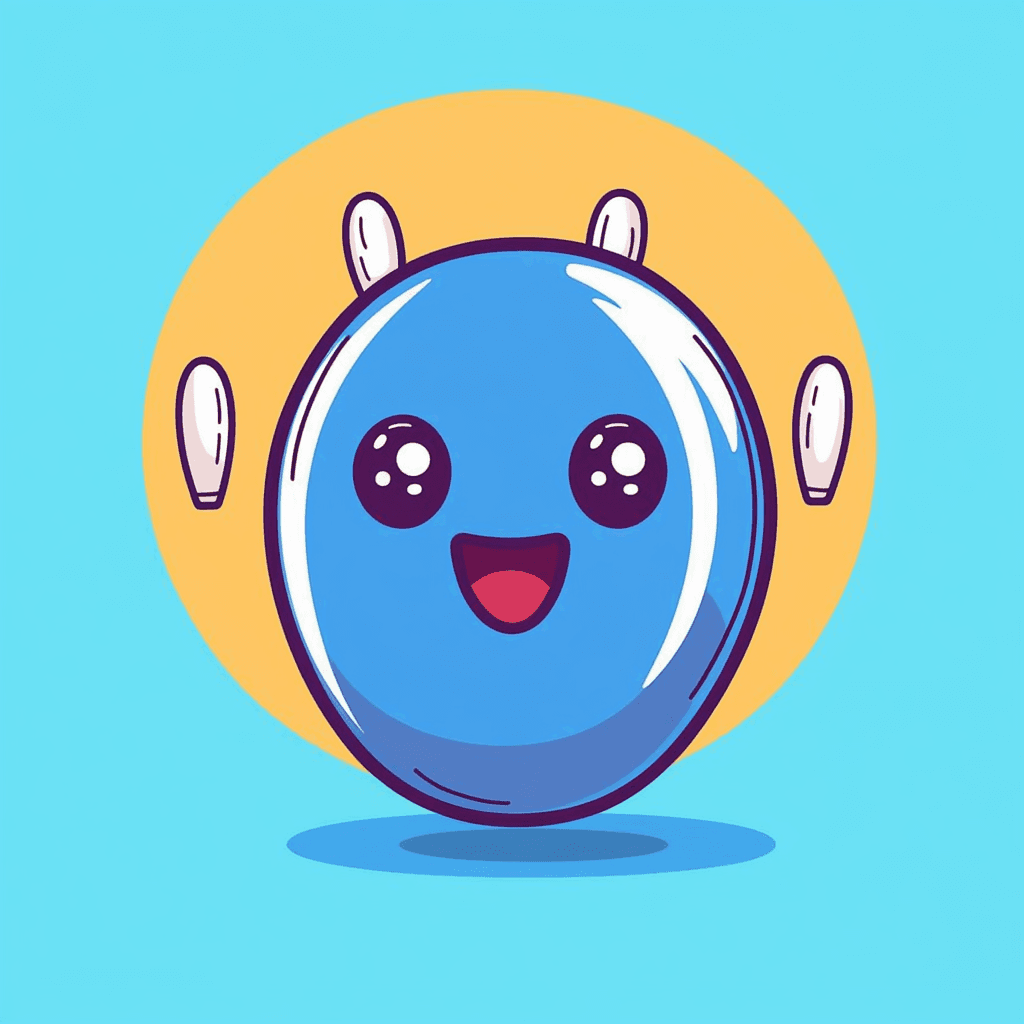 Cute Bowling Gleam original repeating artwork