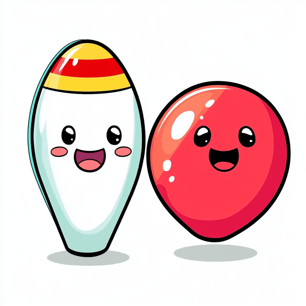 Cute Bowling 008 original repeating artwork