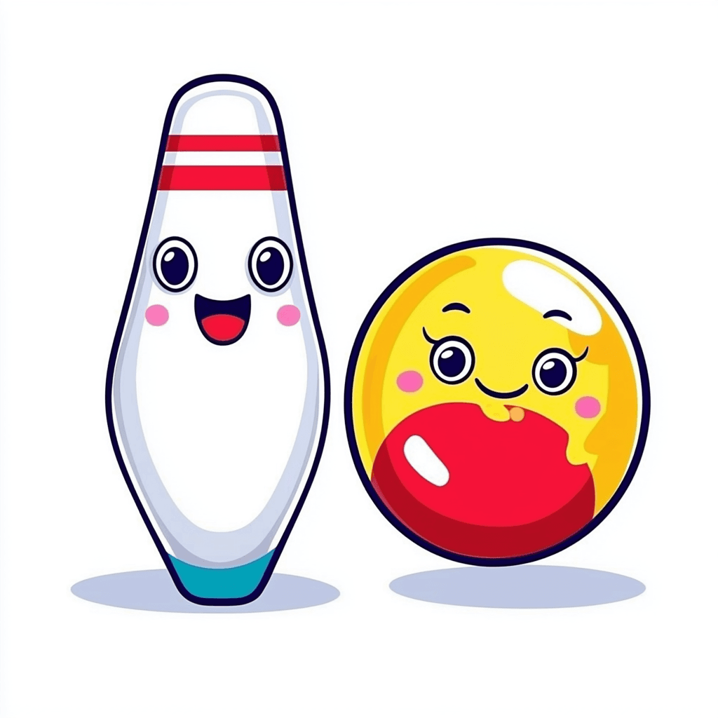 Cute Bowling 006 original repeating artwork