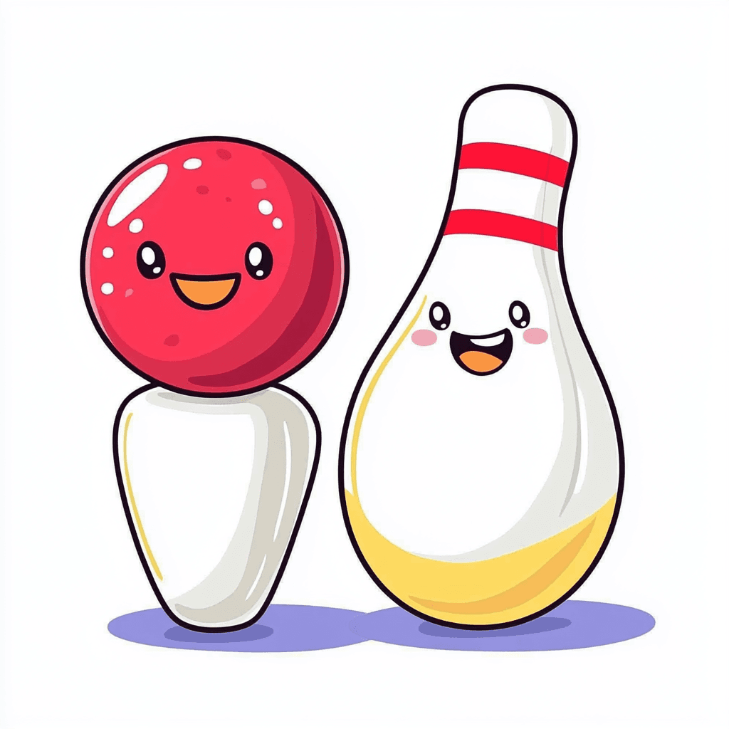 Cute Bowling 009 original repeating artwork