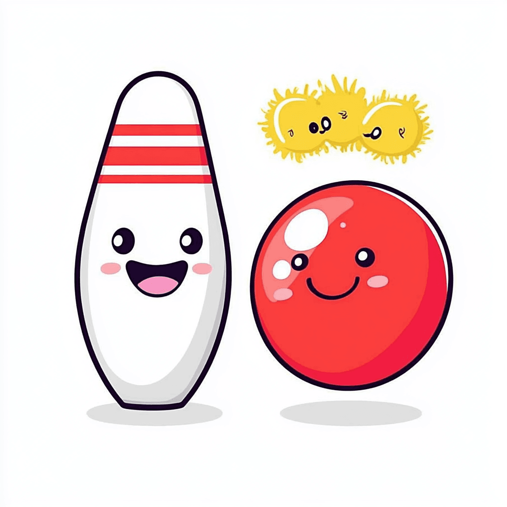 Cute Bowling Squad original repeating artwork