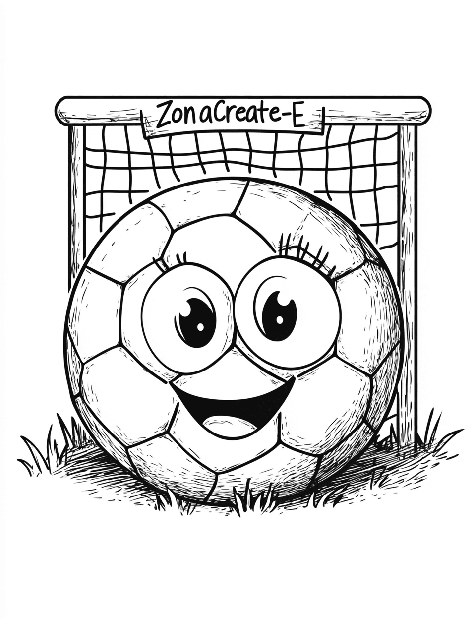 Soccer Grow original repeating artwork
