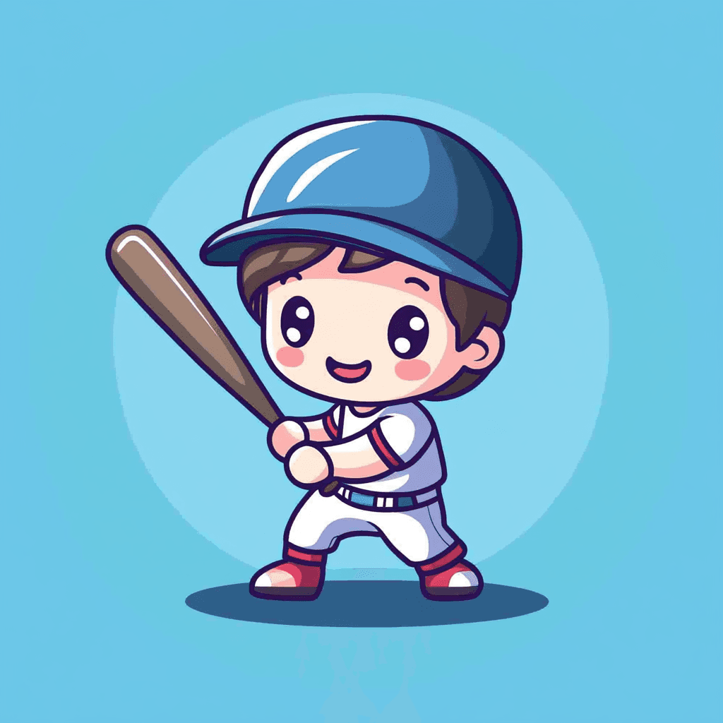 Baseball Pop original repeating artwork