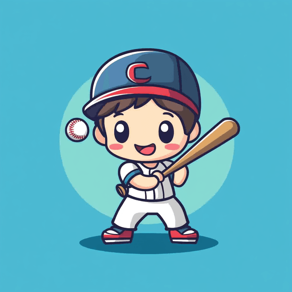 Baseball 008 original repeating artwork