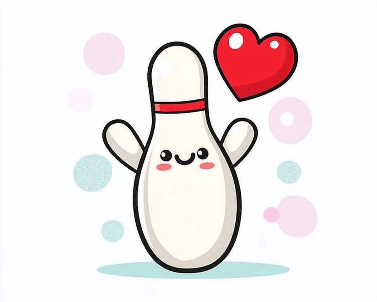 Cute Bowling Flare original repeating artwork