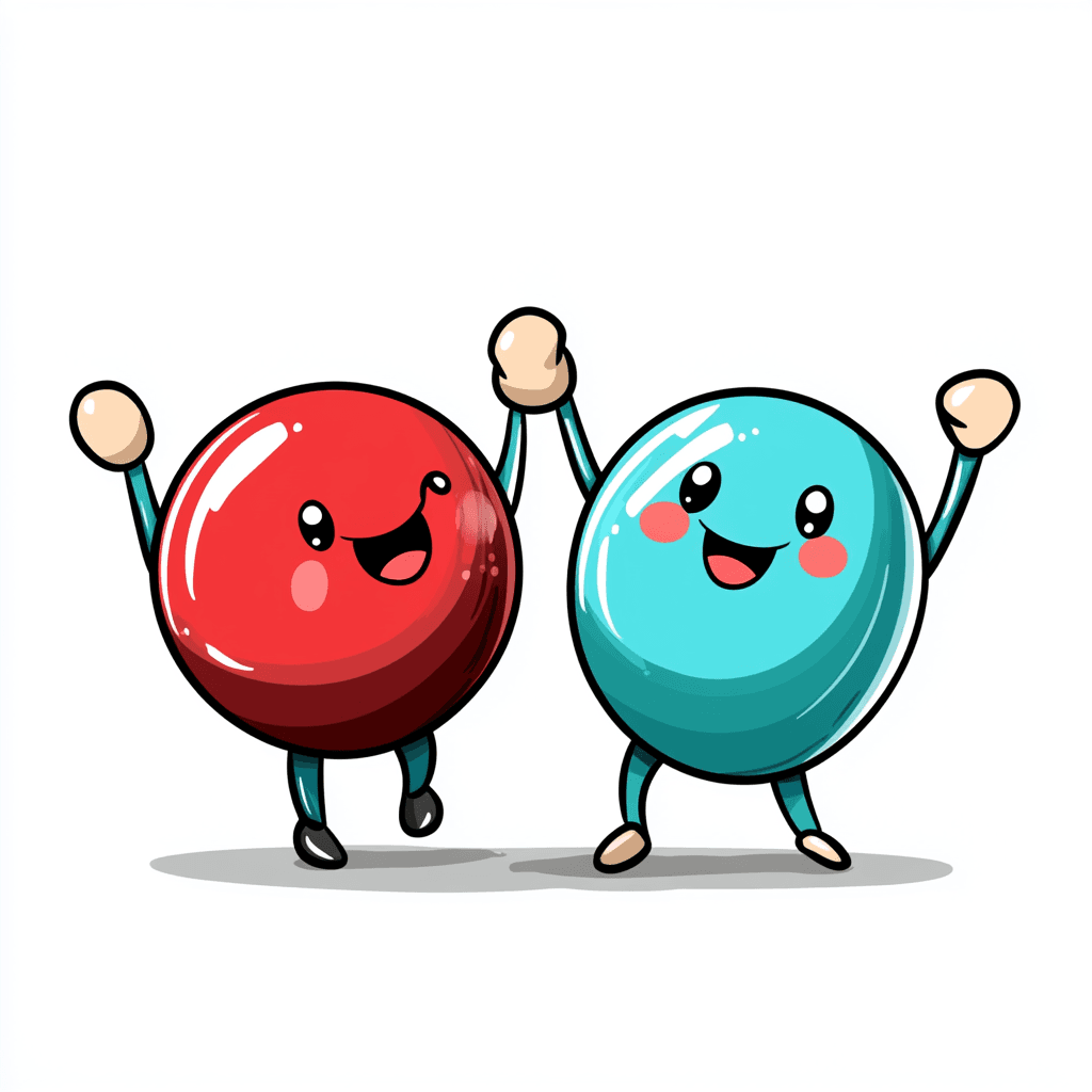 Cartoon Bowling Carnival original repeating artwork