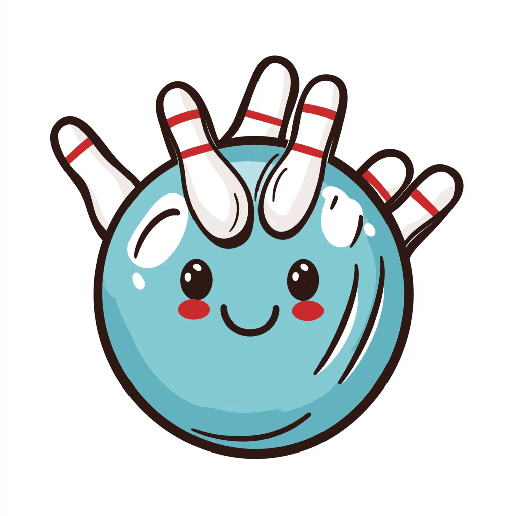 Cartoon Bowling Snap original repeating artwork