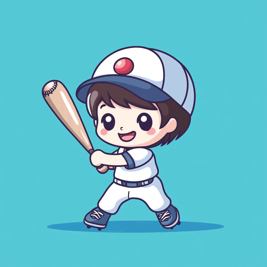 Baseball Session original repeating artwork