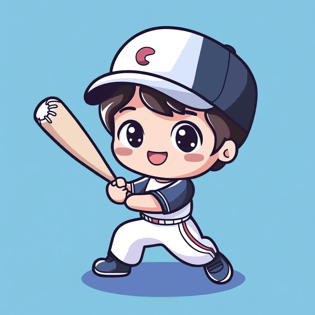 Baseball Shine On original repeating artwork