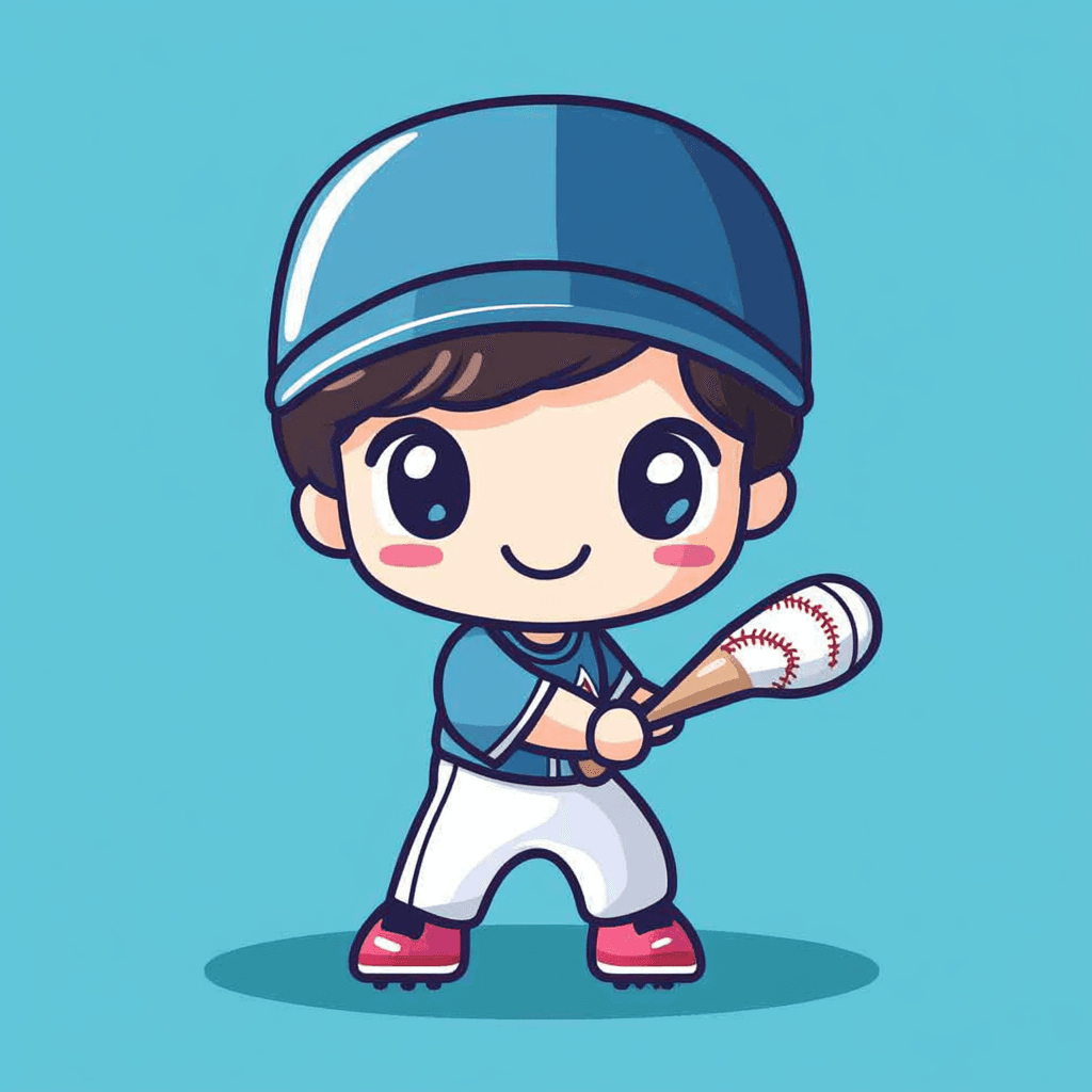 Baseball Neon original repeating artwork