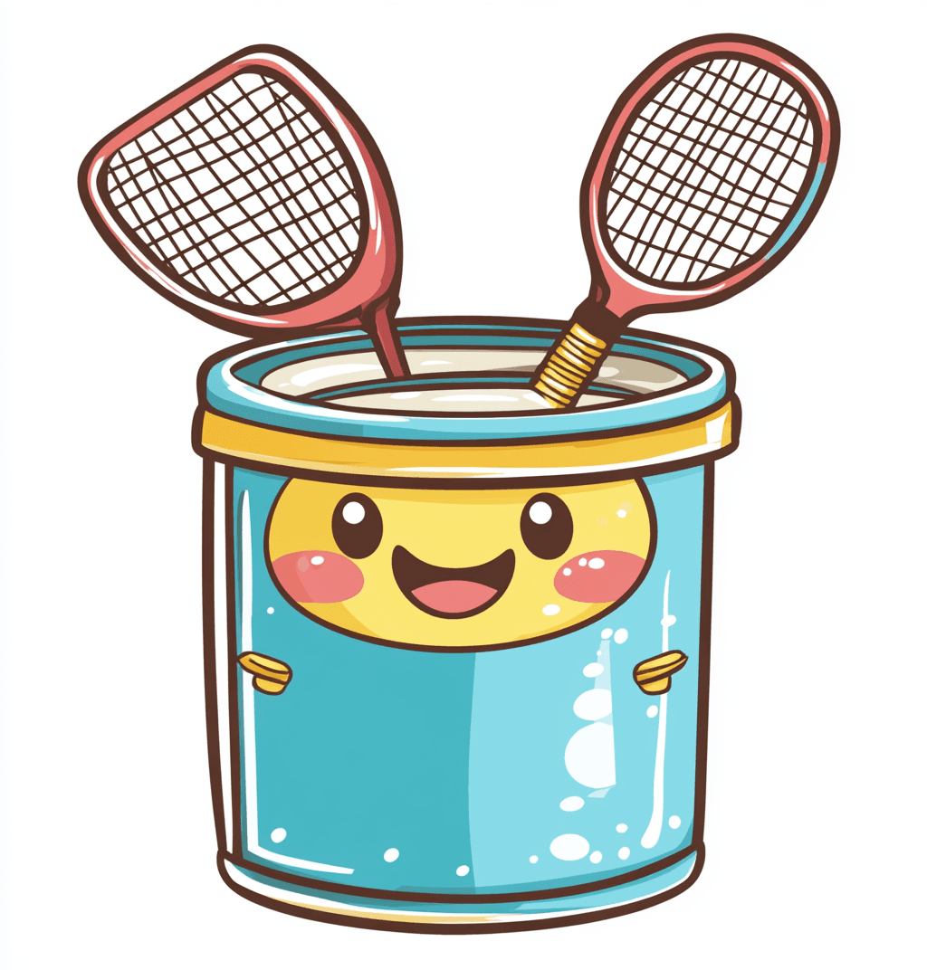 Cartoon Tennis Jam original repeating artwork