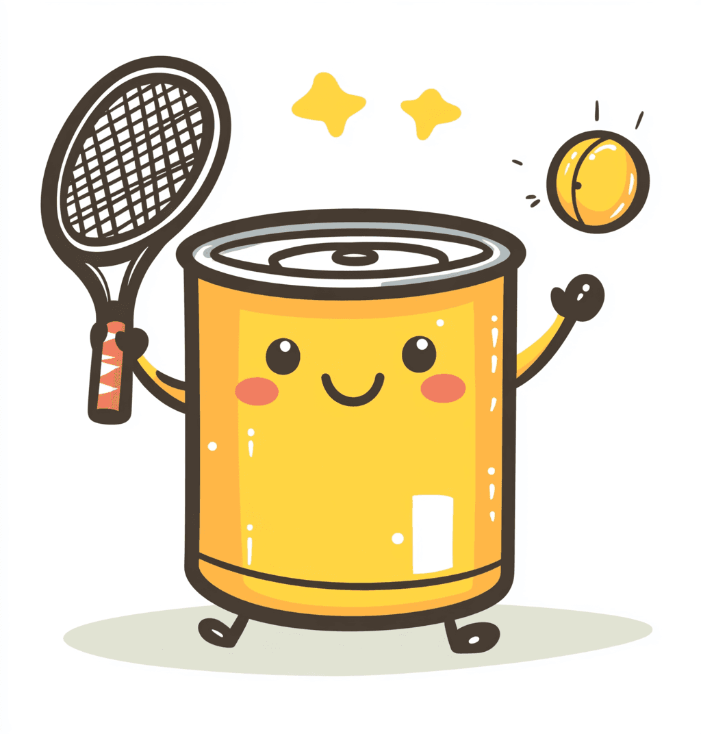 Cartoon Tennis Prism original repeating artwork