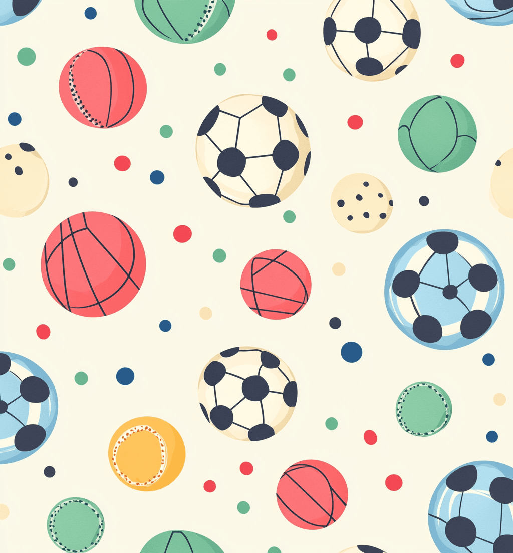 Ball Party original repeating artwork