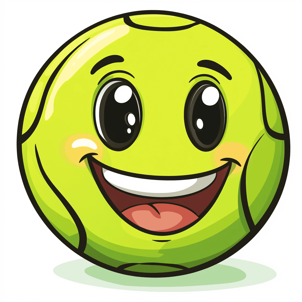 Cartoon Tennis Spin original repeating artwork