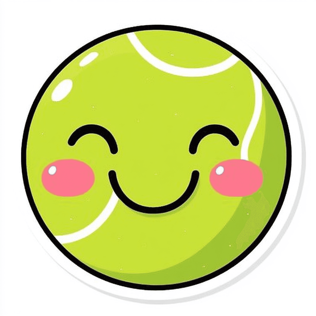 Cartoon Tennis Carnival original repeating artwork