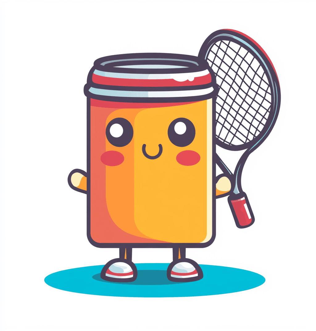 Cartoon Tennis 009 original repeating artwork