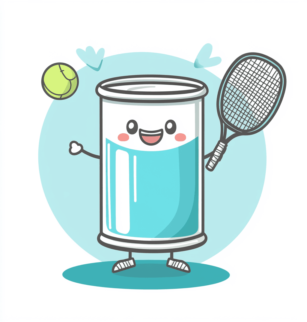 Cartoon Tennis 001 original repeating artwork