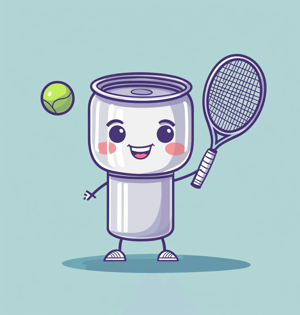 Cartoon Tennis 002 original repeating artwork