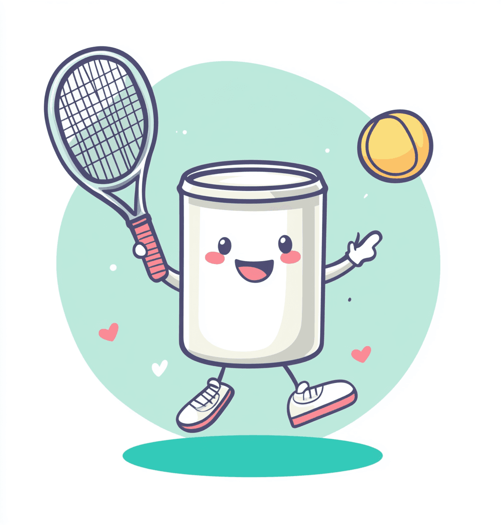 Cartoon Tennis Festival original repeating artwork