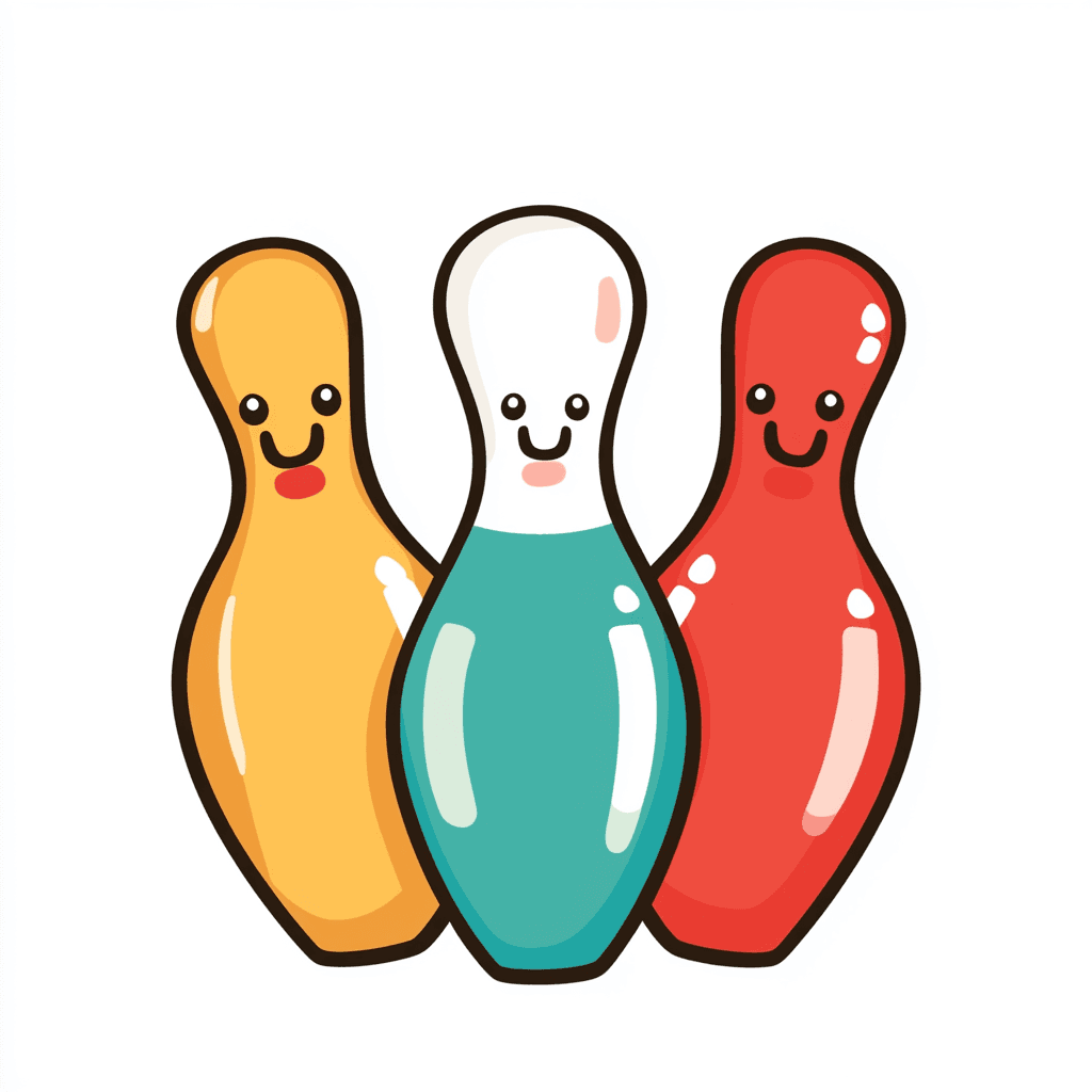 Bowling Pop original repeating artwork