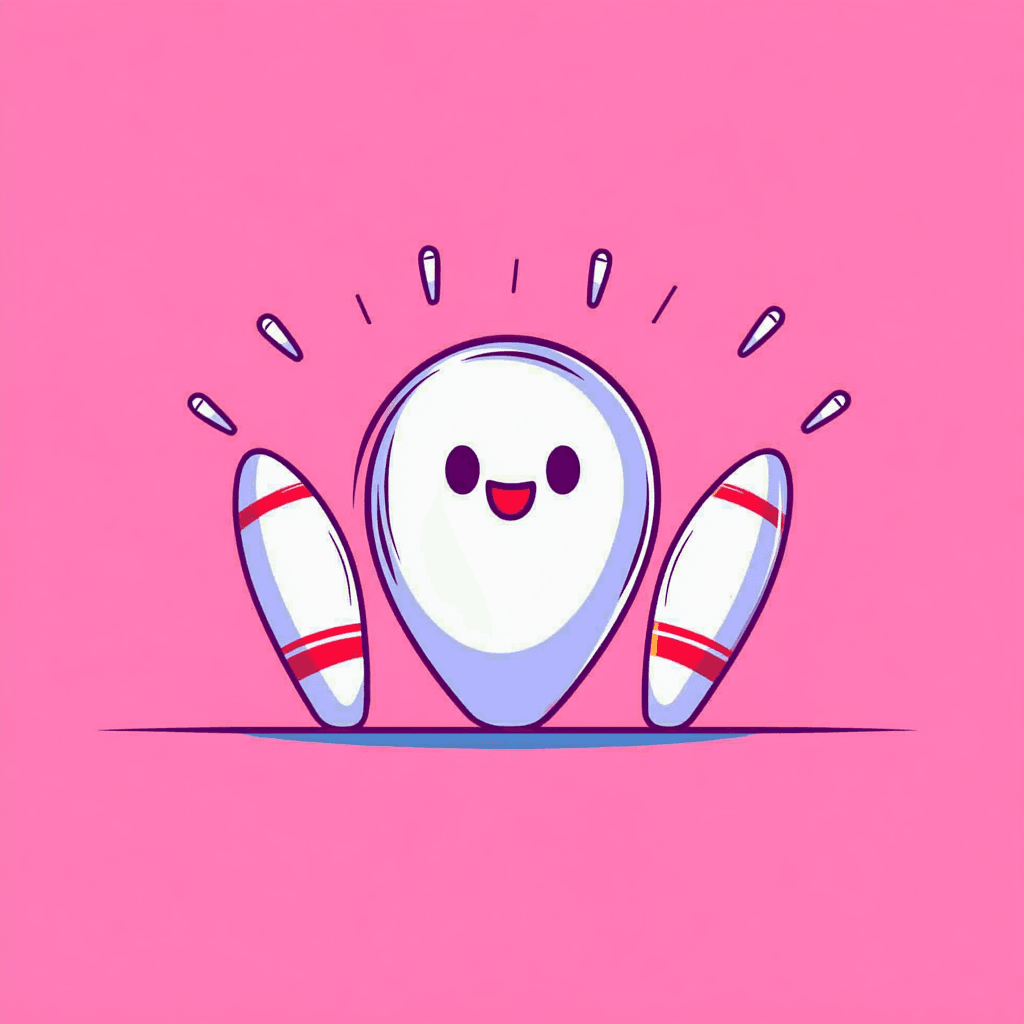 Cartoon Bowling Tune original repeating artwork