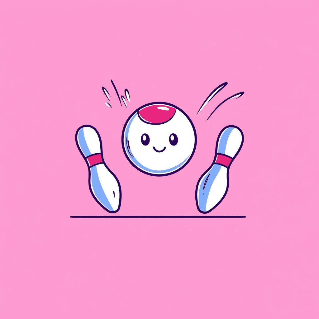 Cartoon Bowling Shade original repeating artwork
