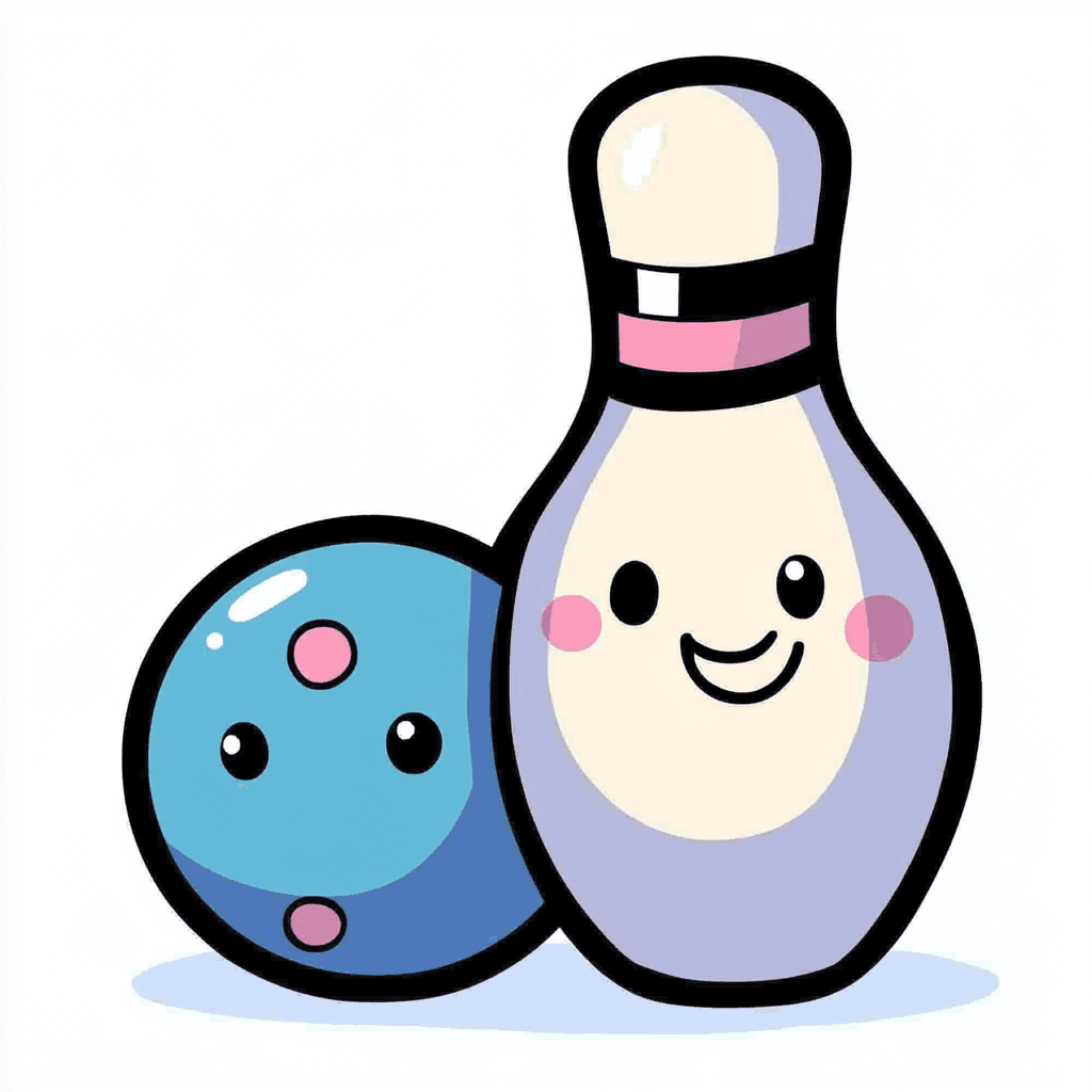 Cartoon Bowling Collective original repeating artwork