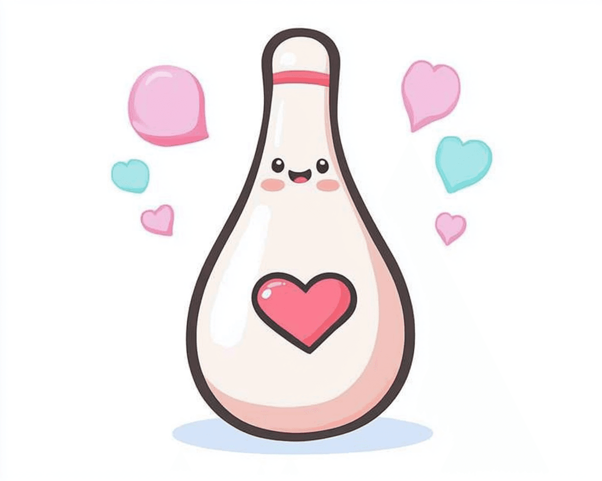 Cartoon Bowling Zip original repeating artwork