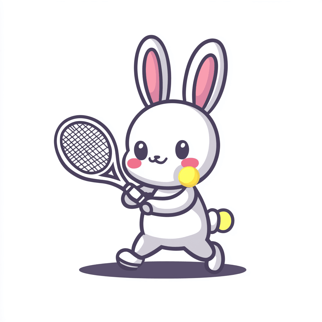 Bunny Rooftop original repeating artwork
