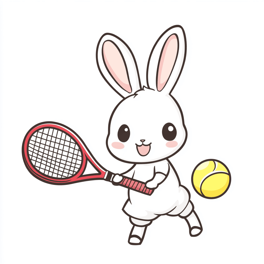 Bunny Bounce original repeating artwork