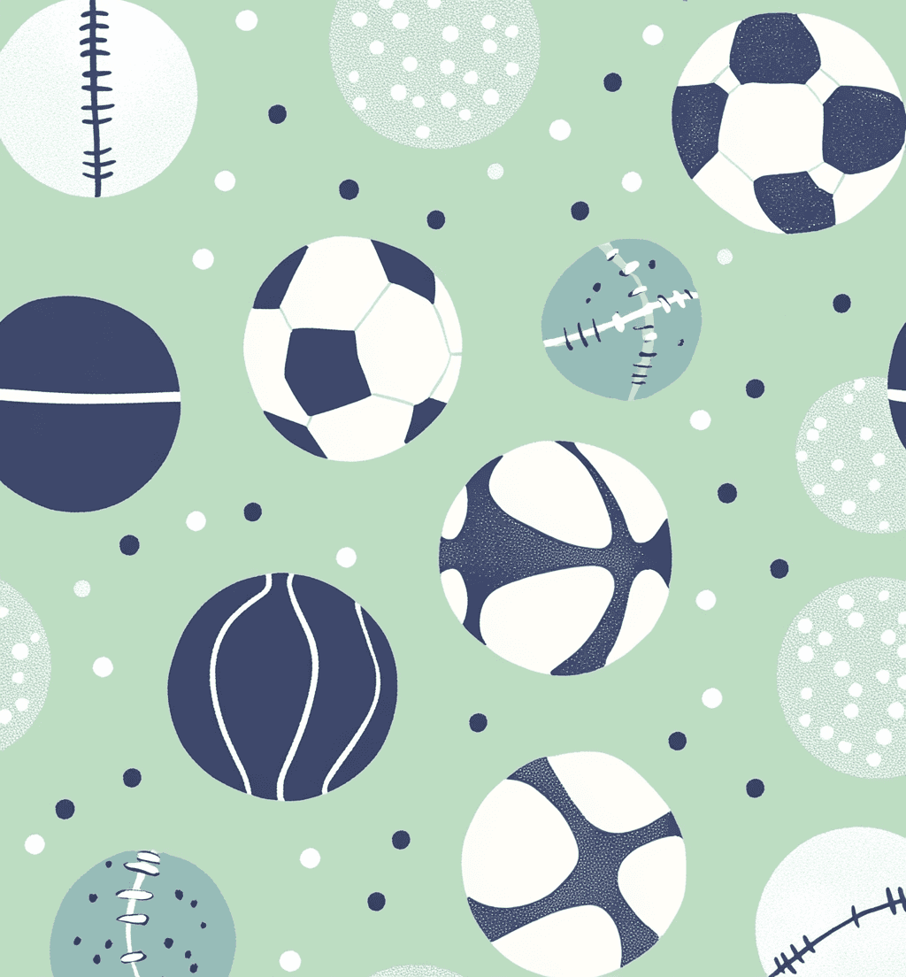 Soccer Hue original repeating artwork