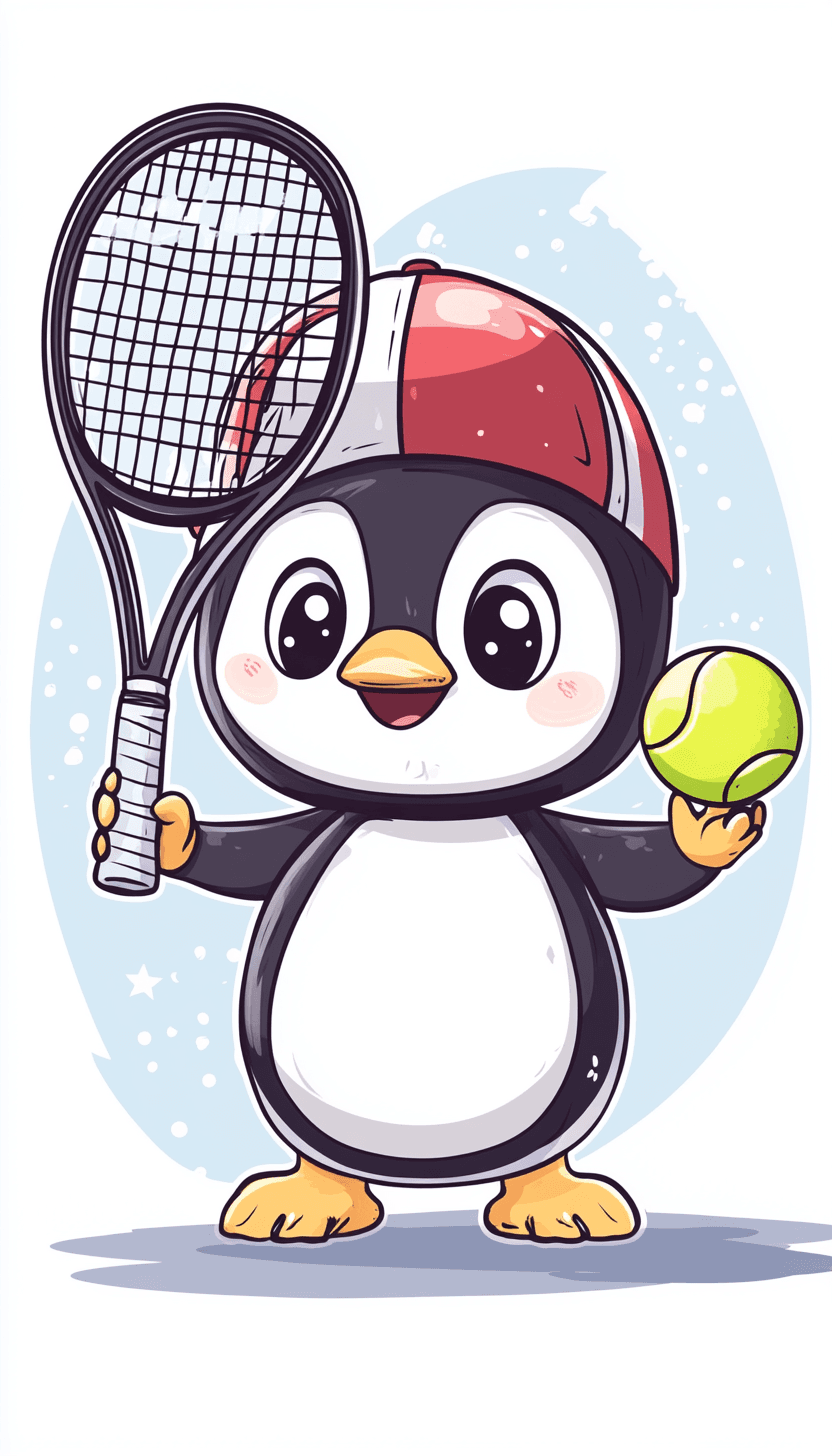Penguin Chase original repeating artwork