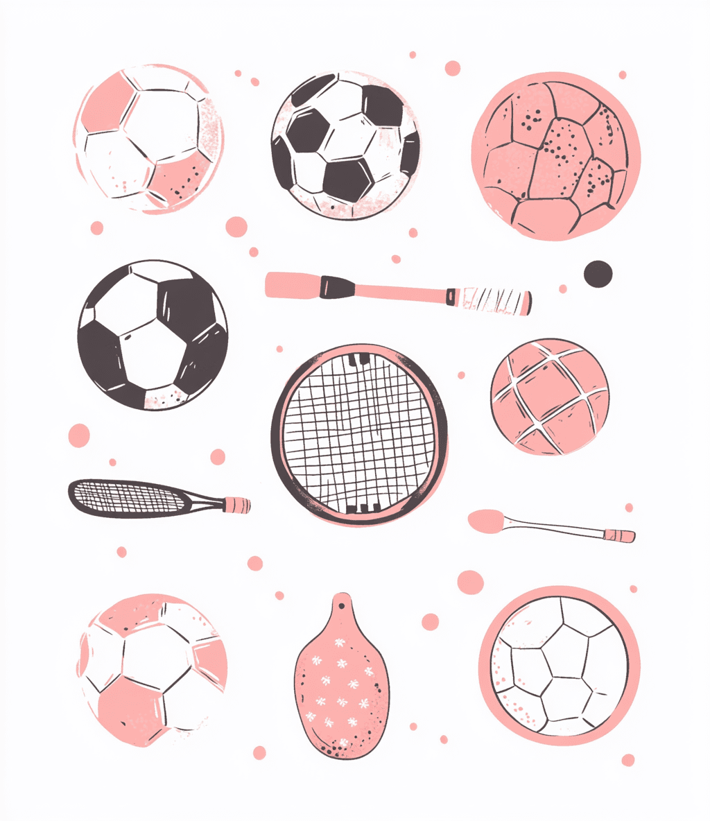 Soccer Dawn original repeating artwork
